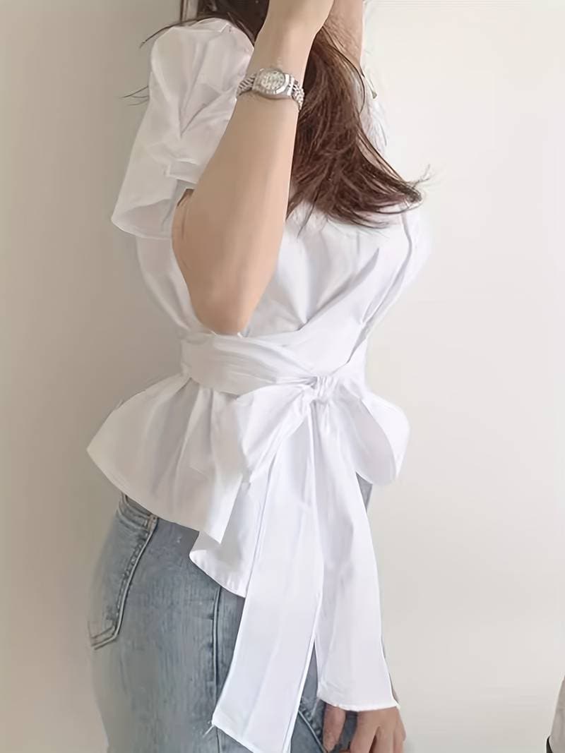 Nyree® | Chic Blouse With Puff Sleeves