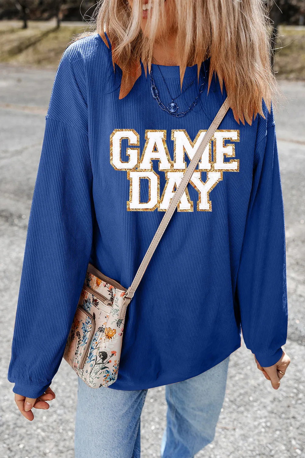 Jeanette | Long sleeve crew neck sweatshirt