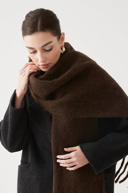 Wool Blend Blush Pink Scarf