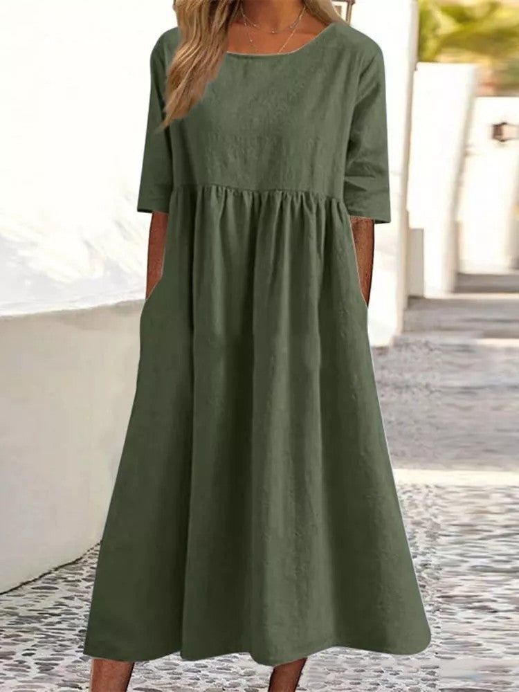 Veronica® | Midi Dress With Three-Quarter Sleeves