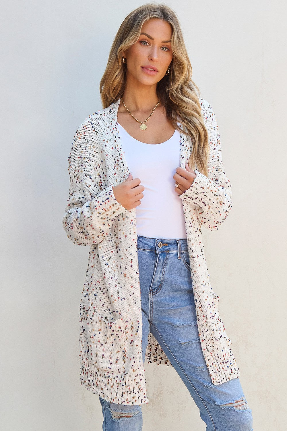 Daniela | Long sleeve open front cardigan