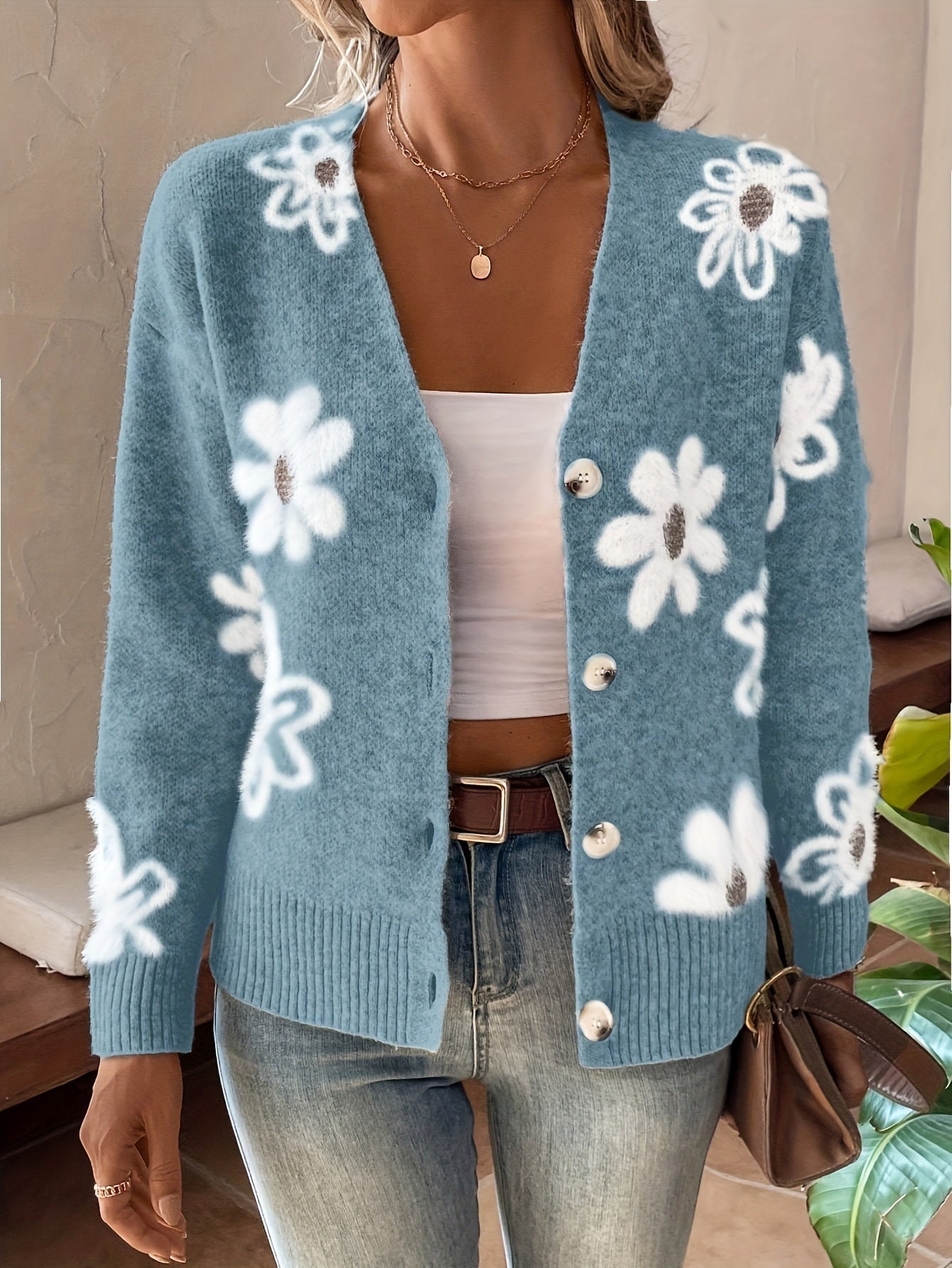 Florencia | Floral sweater for women