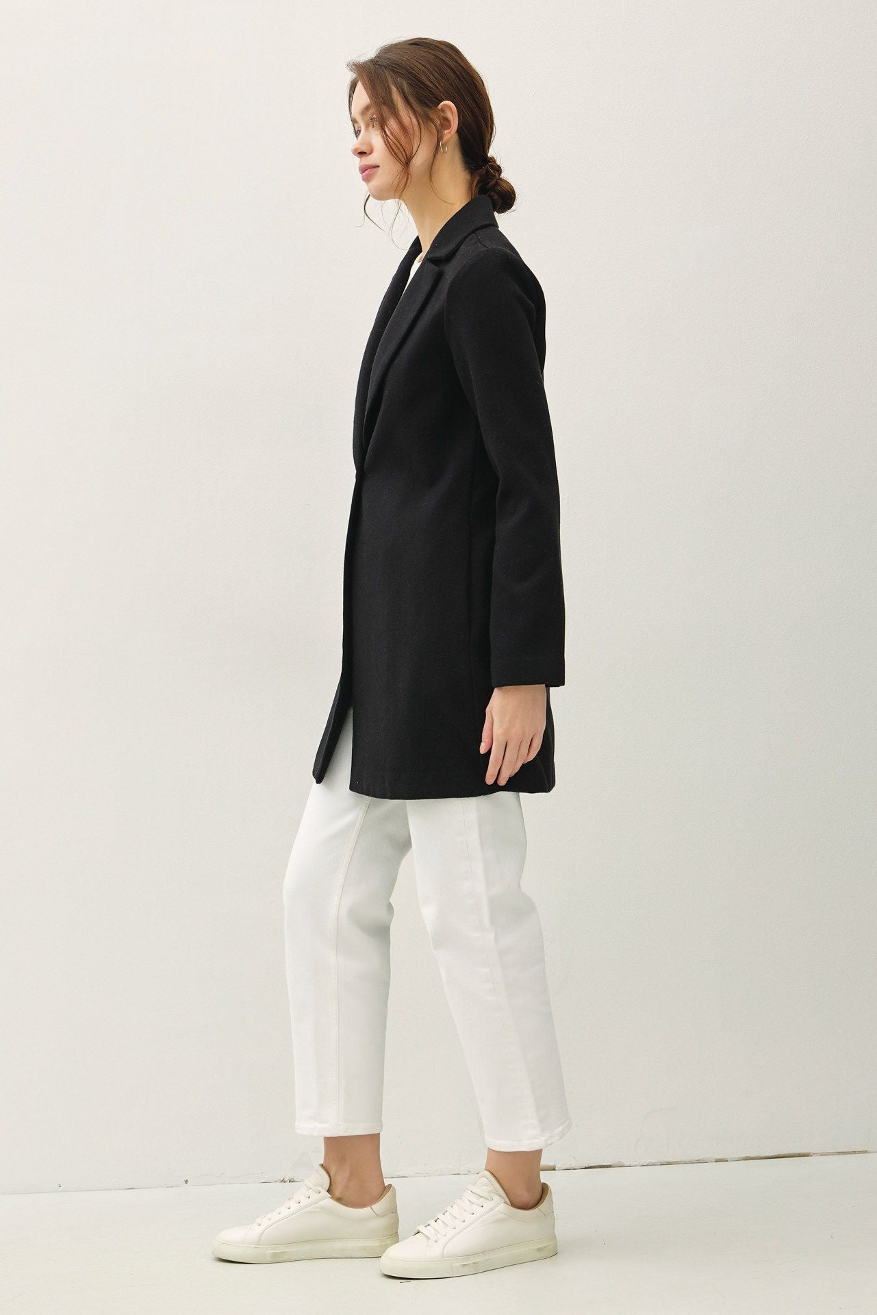 Paloma | Be Cool one button long sleeve coat with pockets