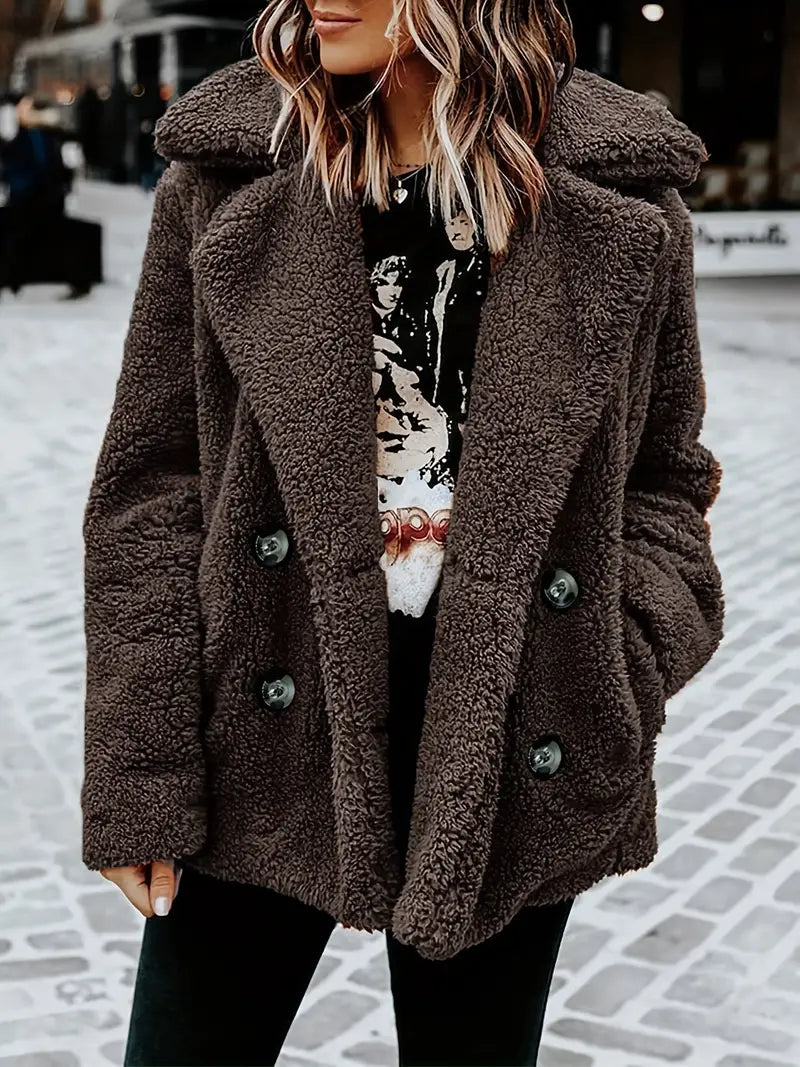 Frida | Knitted plush jacket