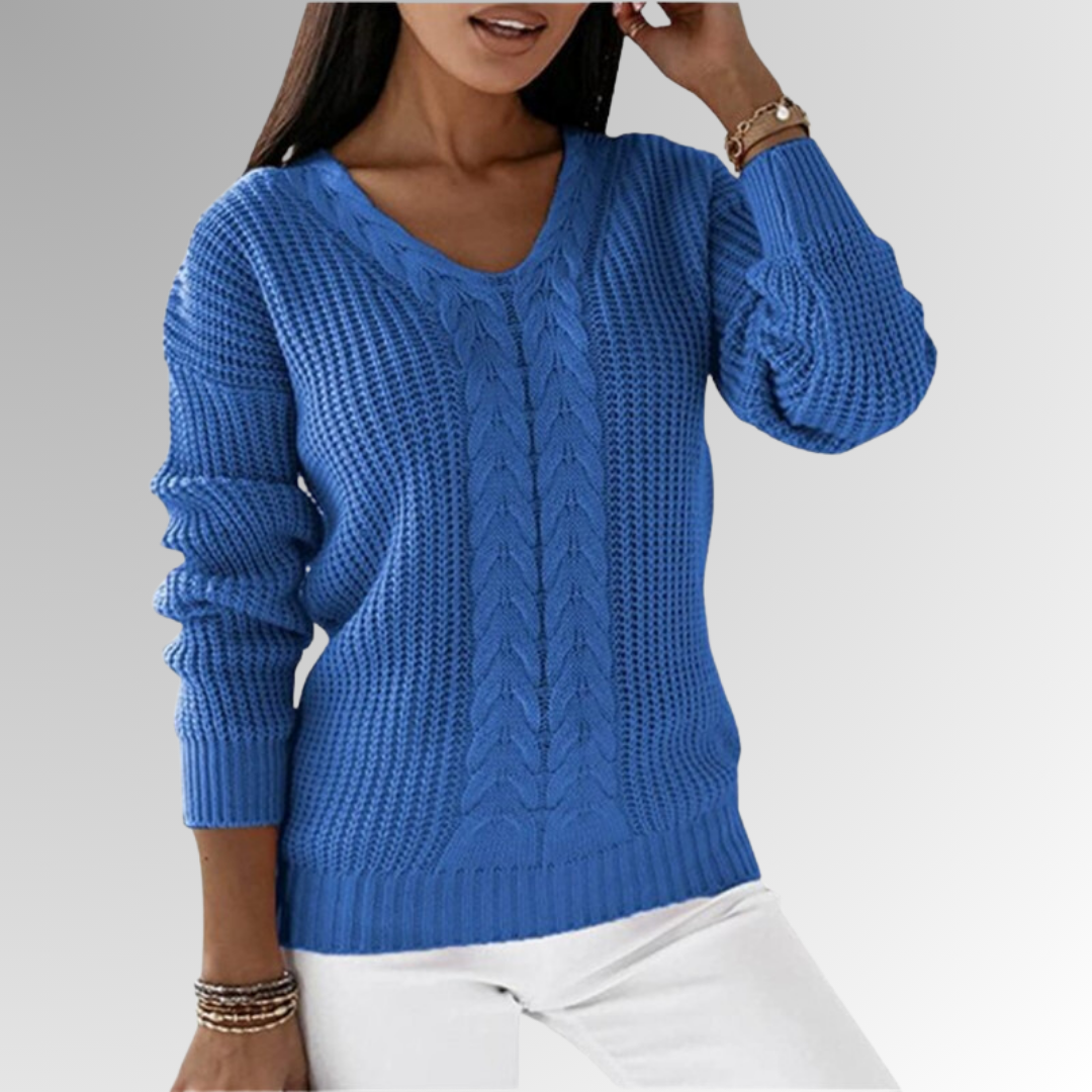 Leticia® | Pull the maille twice with the motif of the cables