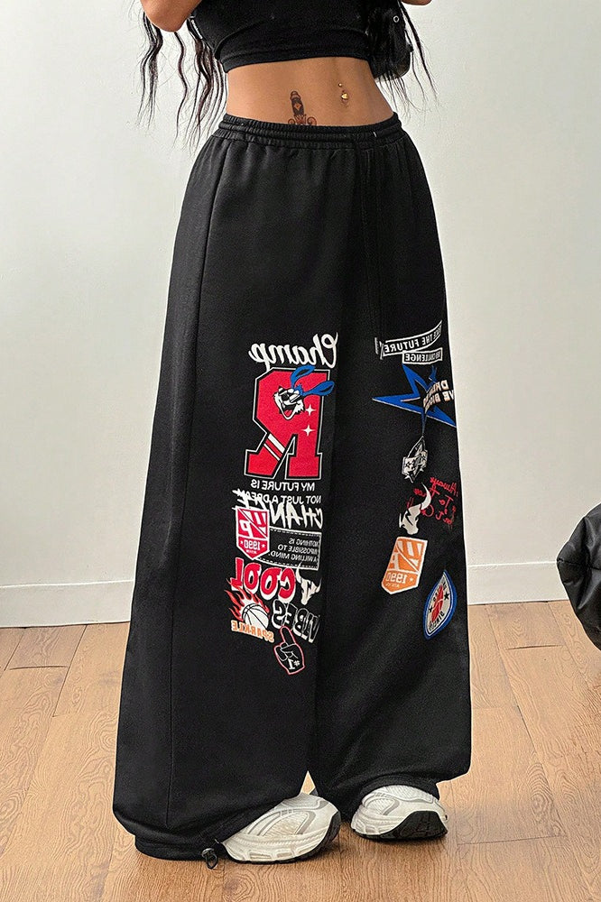 Printed Hip Hop Loose Casual Pants