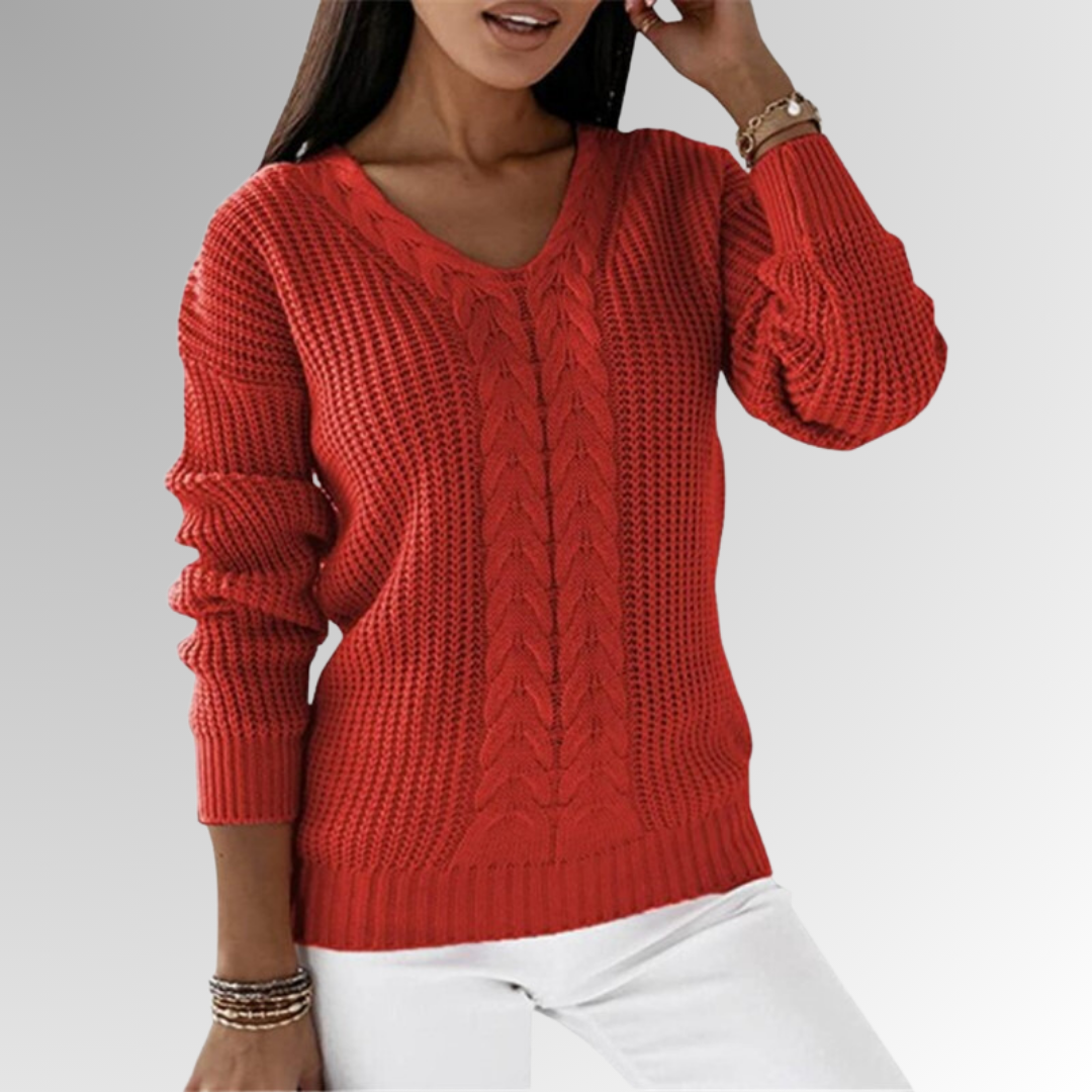 Leticia® | Pull the maille twice with the motif of the cables
