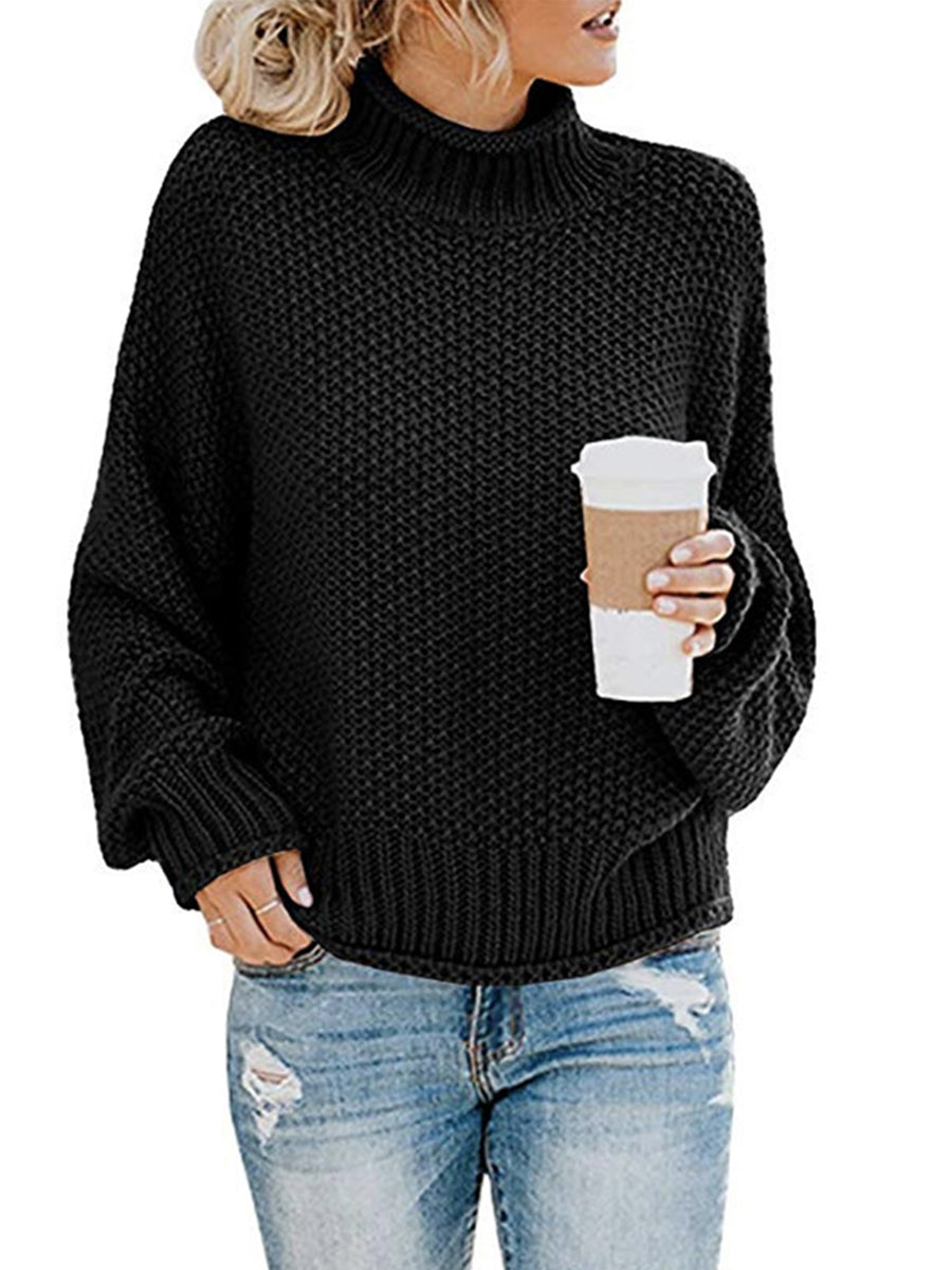 Agnes | Pullover with a turtleneck and dropped shoulders