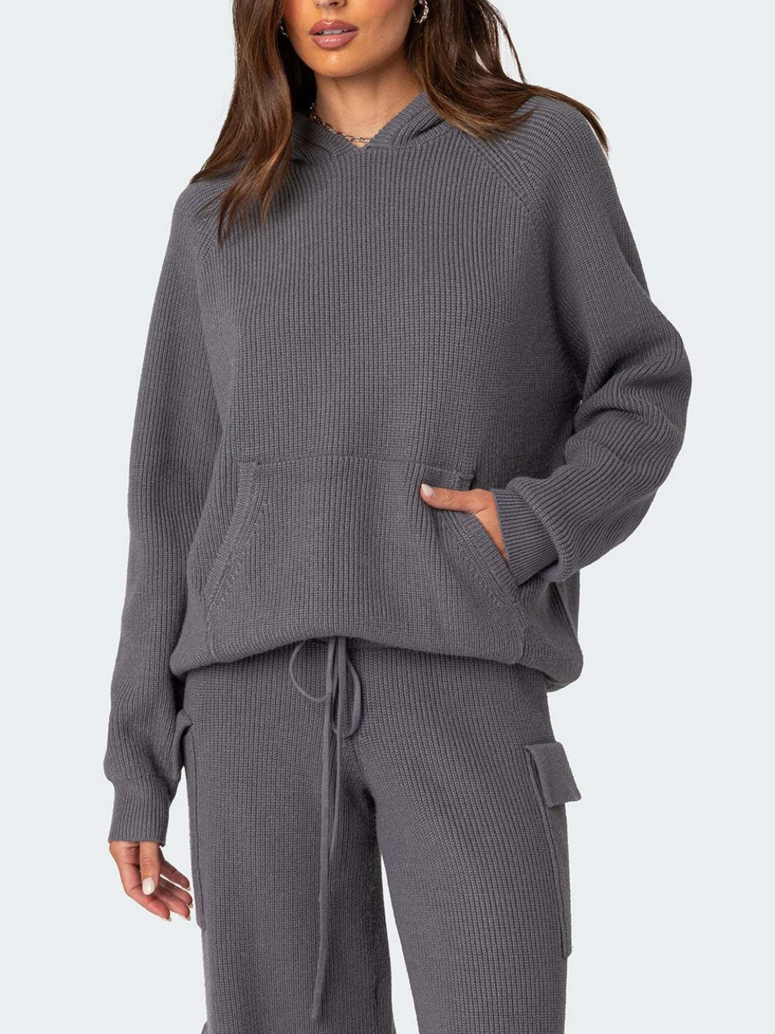 Tatjana | Long sleeve hoodie top and pants sweater set