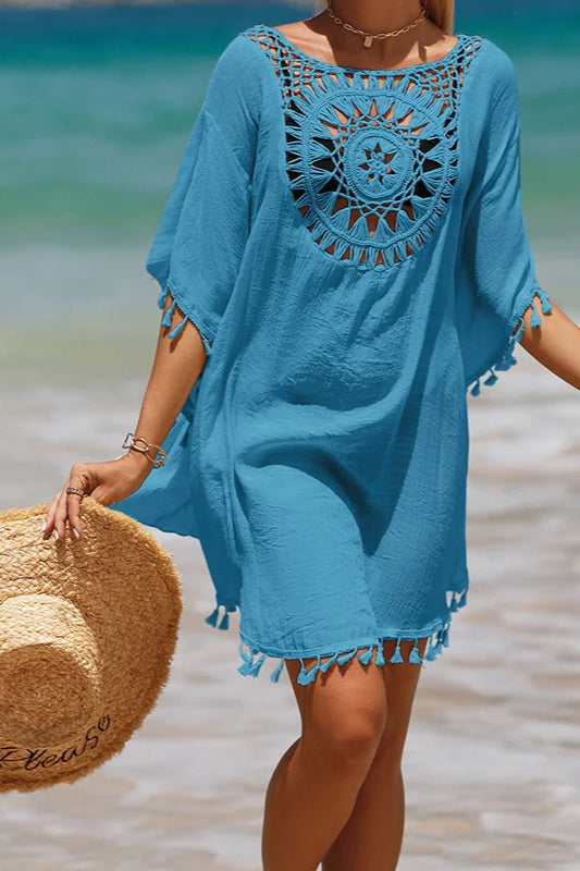 Crochet Cover Up Boho Dress