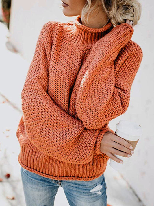 Agnes | Pullover with a turtleneck and dropped shoulders