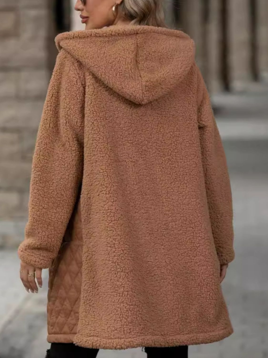 Zaira | Structured, long-sleeved, zip-up hooded coat
