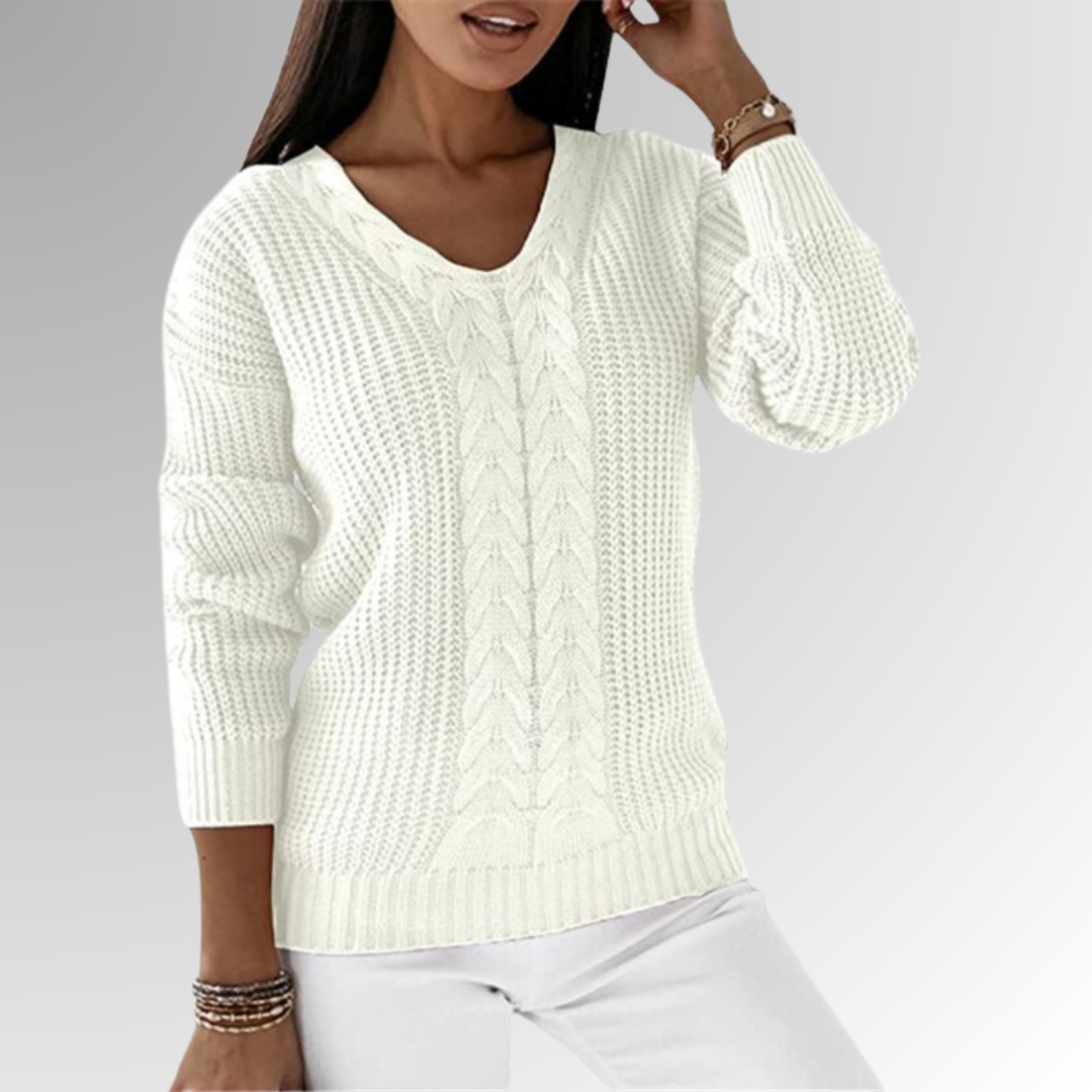 Leticia® | Pull the maille twice with the motif of the cables