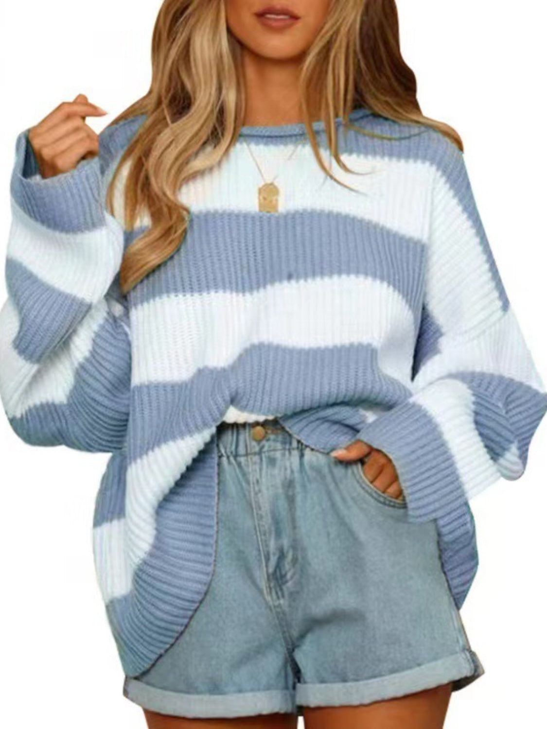 Tania | Crew neck sweater with long sleeves