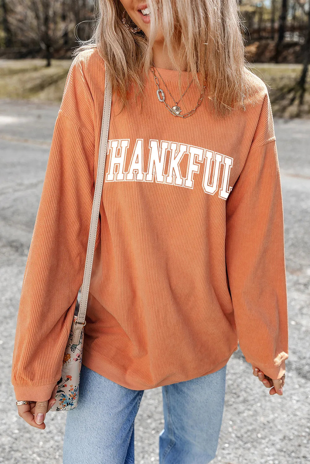 Ines | THANKFUL crew neck long sleeve sweatshirt