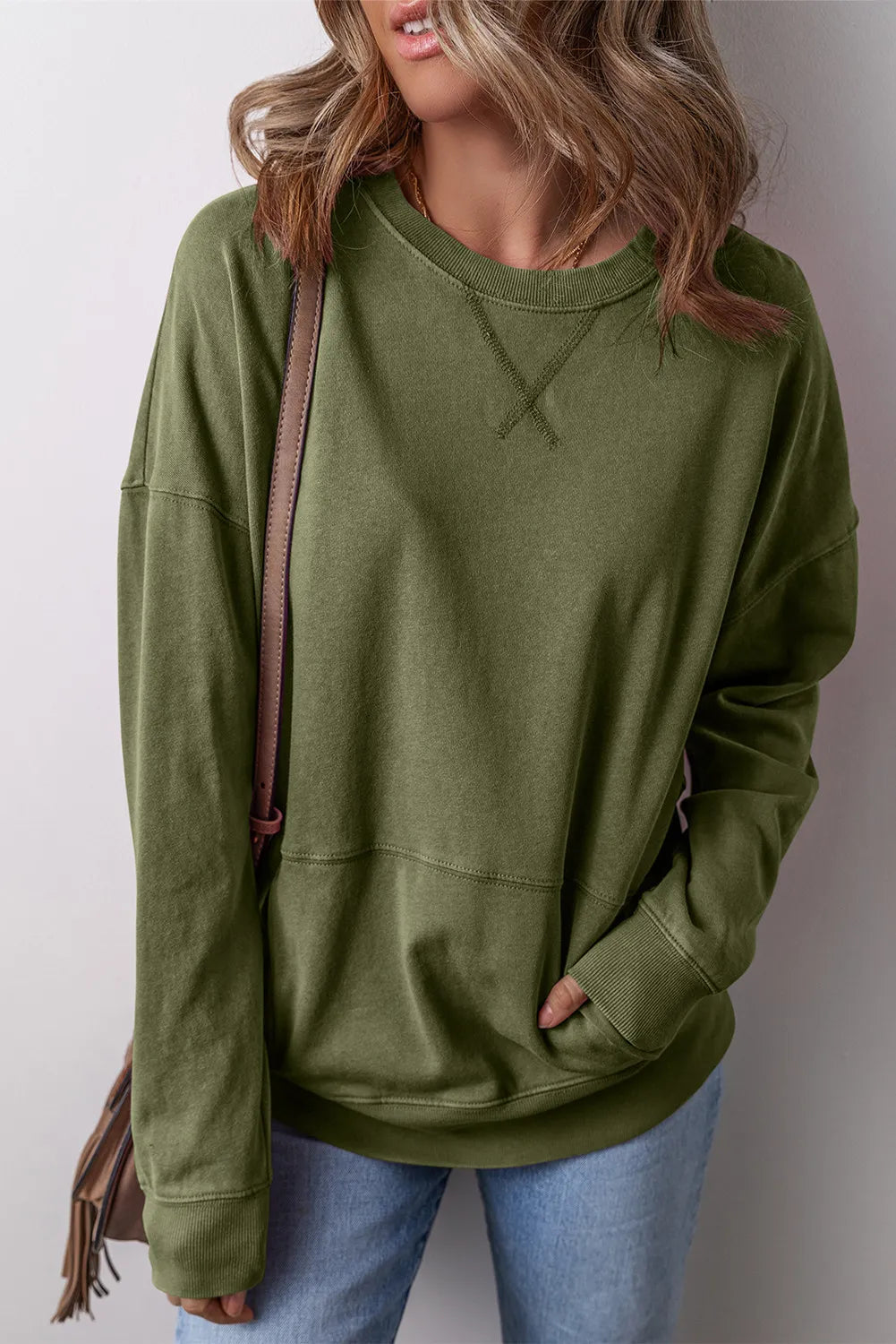 Dafne | Long sleeve crew neck sweatshirt