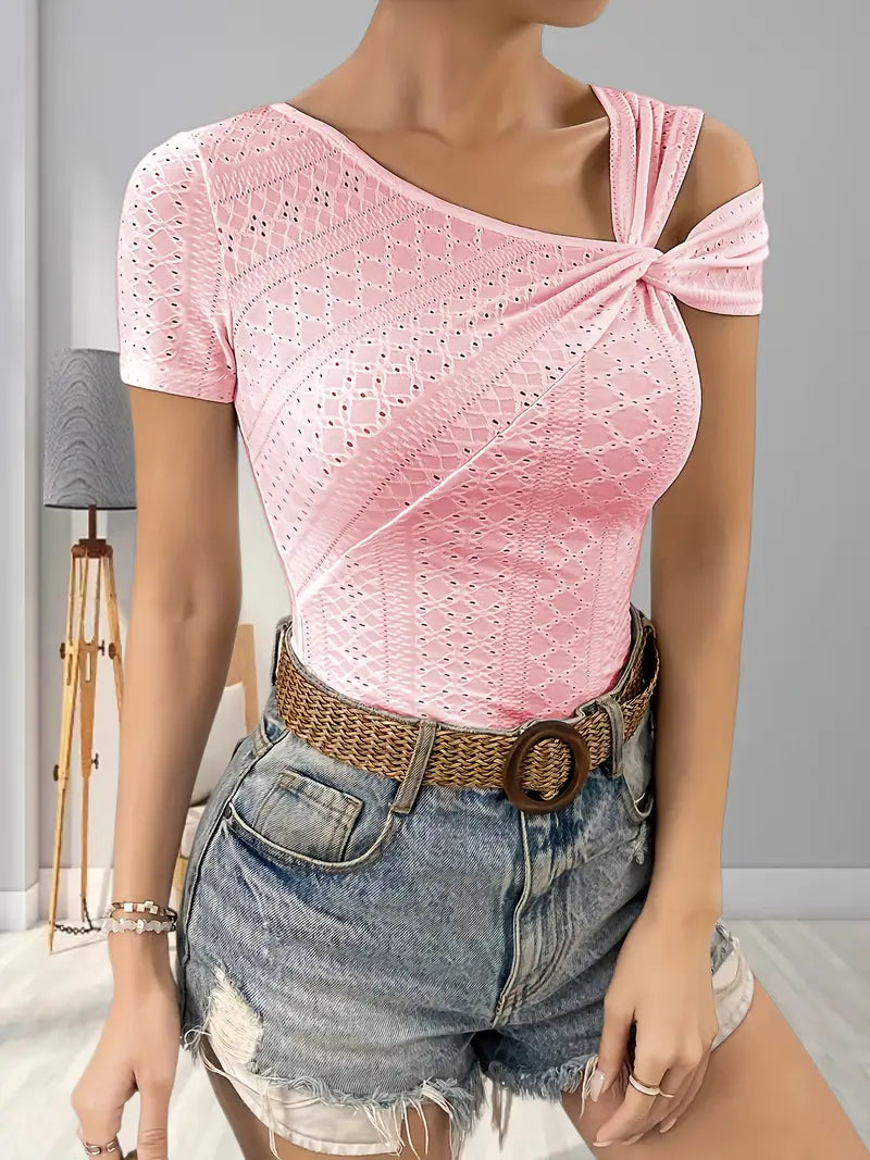 Rachele® | Asymmetrical One-Shoulder Top
