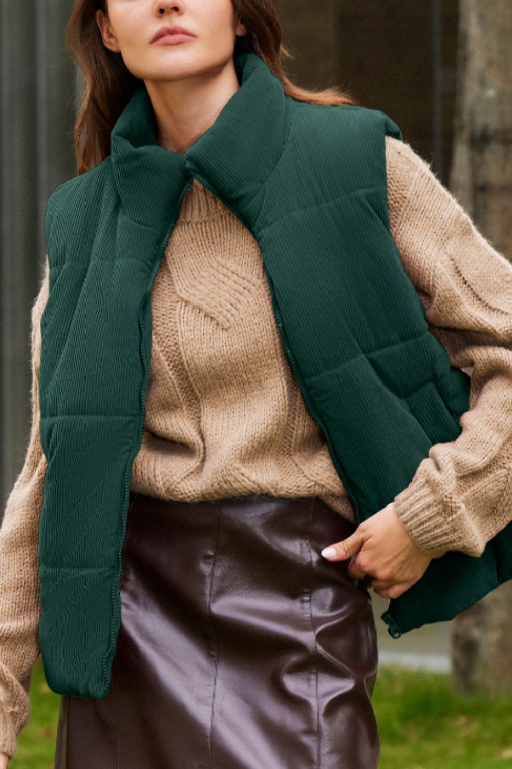 Harriet | Zip-up turtleneck sweater