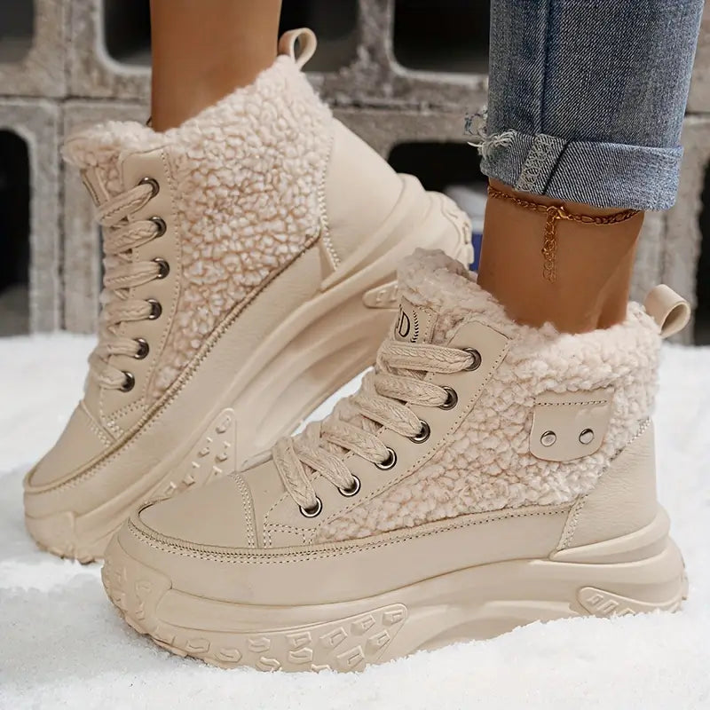 Edna | Waterproof plush ankle boots