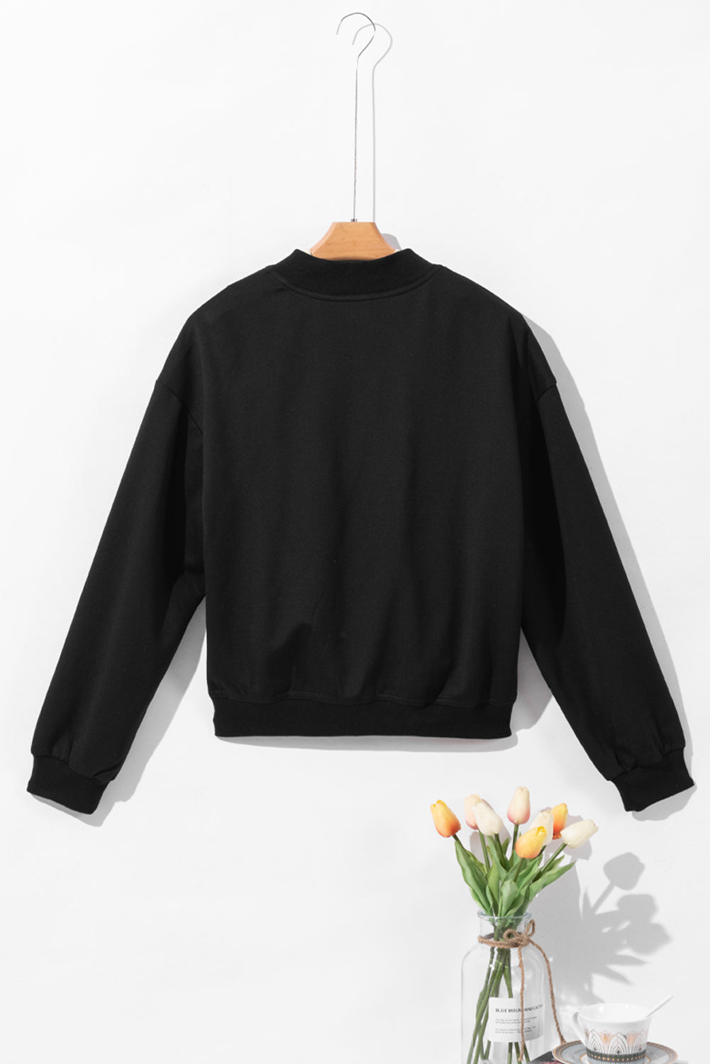 Adela | Long sleeve jacket with pockets and snap buttons