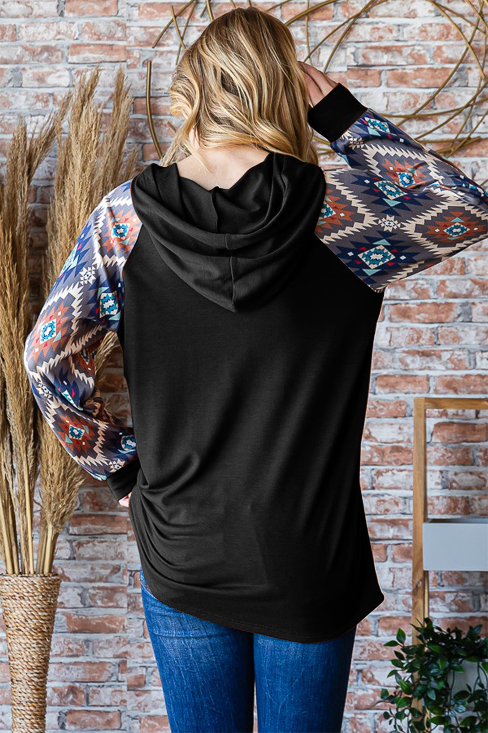 Lea | Heimish half button long sleeve hooded top