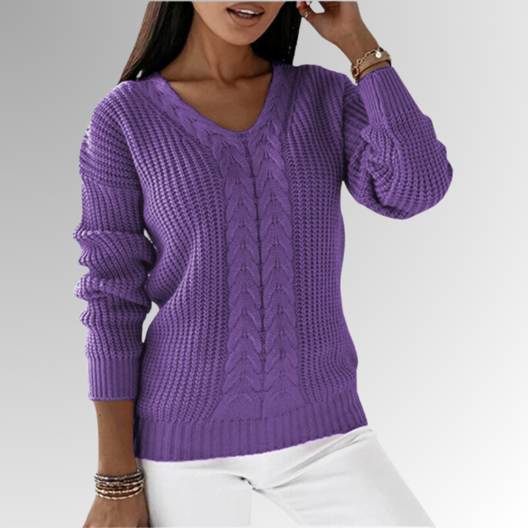 Yamel® | Pull the maille twice with the motif of the cables
