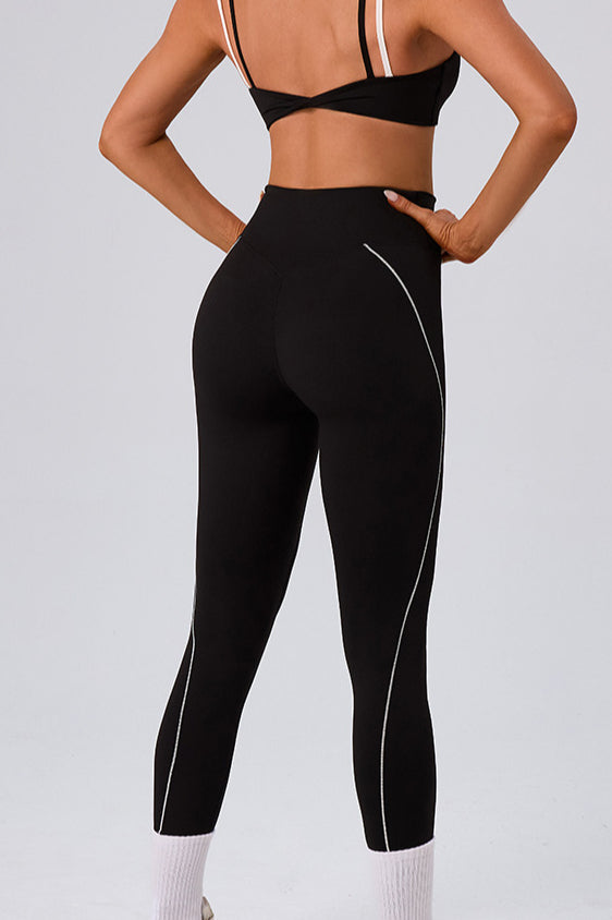 High Waist Twist Front Workout Leggings