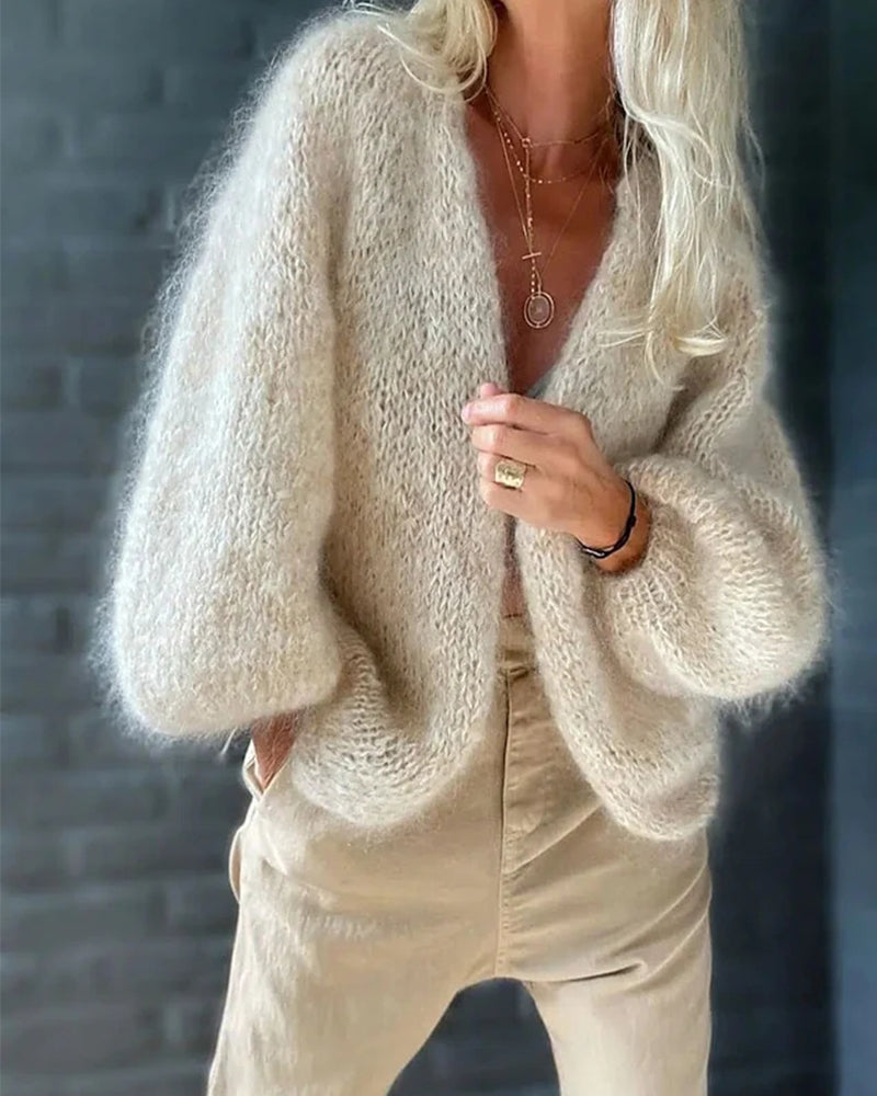 Giovanna® | Cardigan plain à Manches Larges