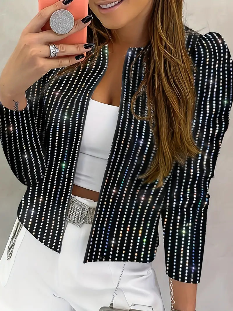 Laura | Jacket with puff sleeves and sequins