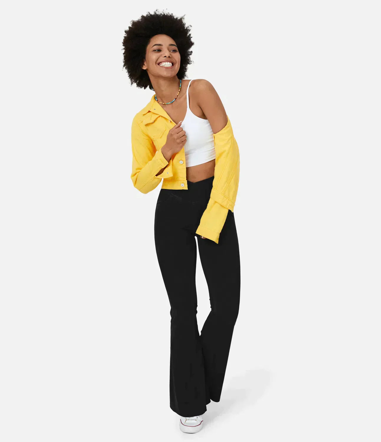 Juana® | Women's high-waisted retro flare pants with crossover waistband