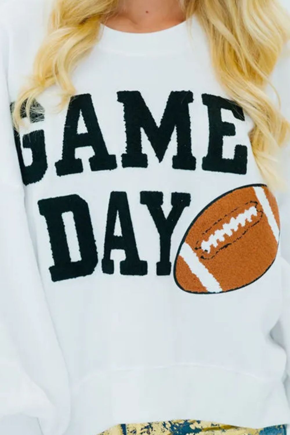 Patricia | Long sleeve crew neck sweatshirt