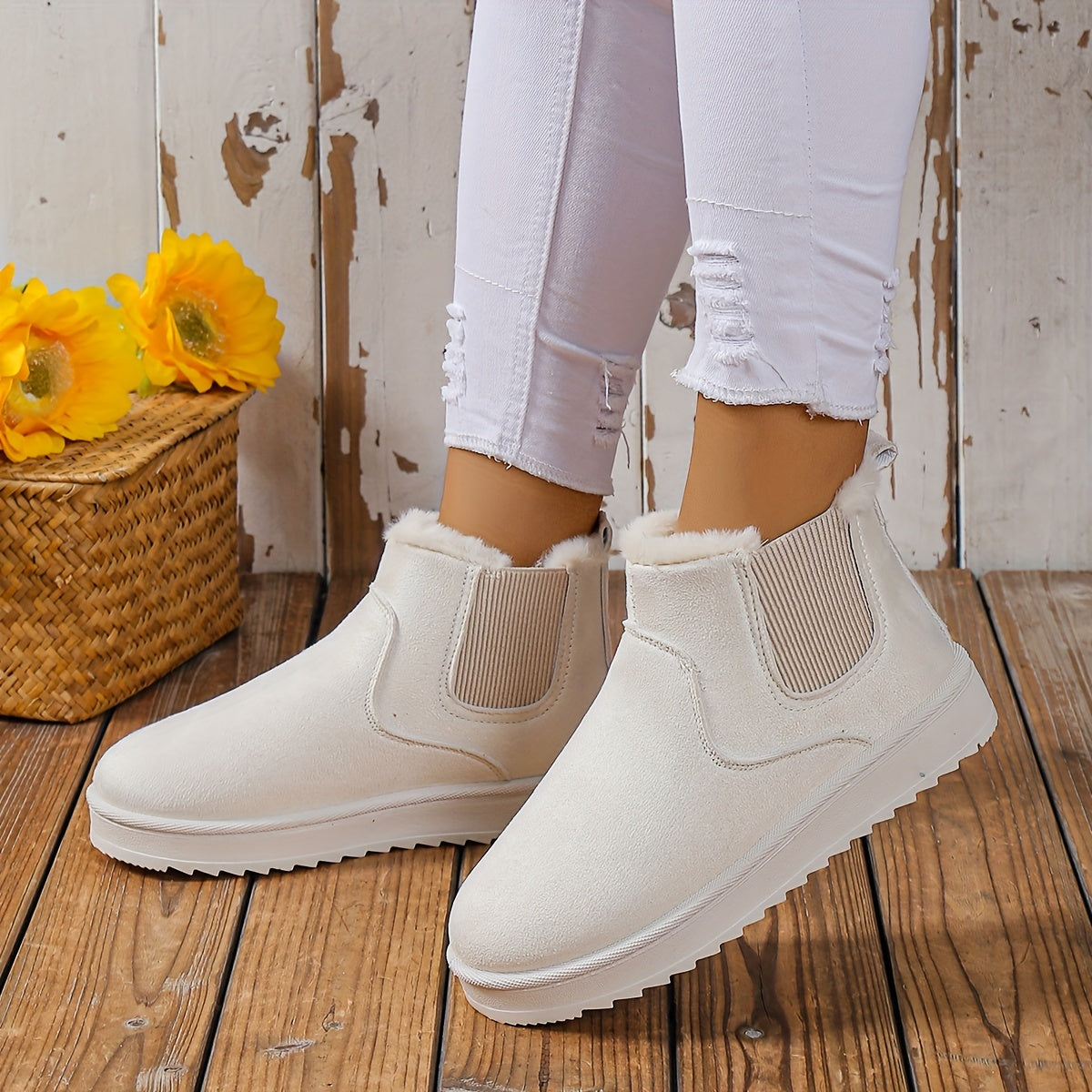 Anneliese | Fleece boots for women
