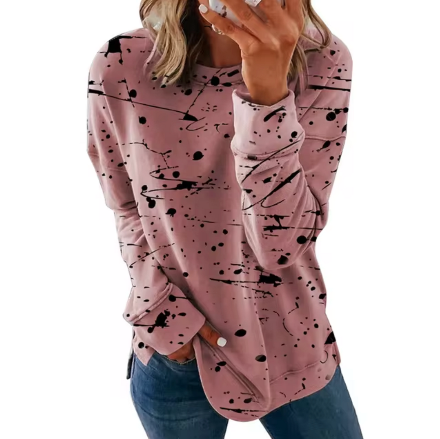 Romina | Oversized cotton long sleeve top