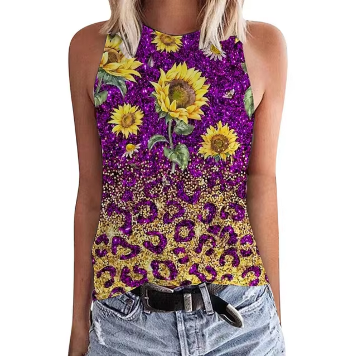 Hayden® | Sunflower Print Tank Top