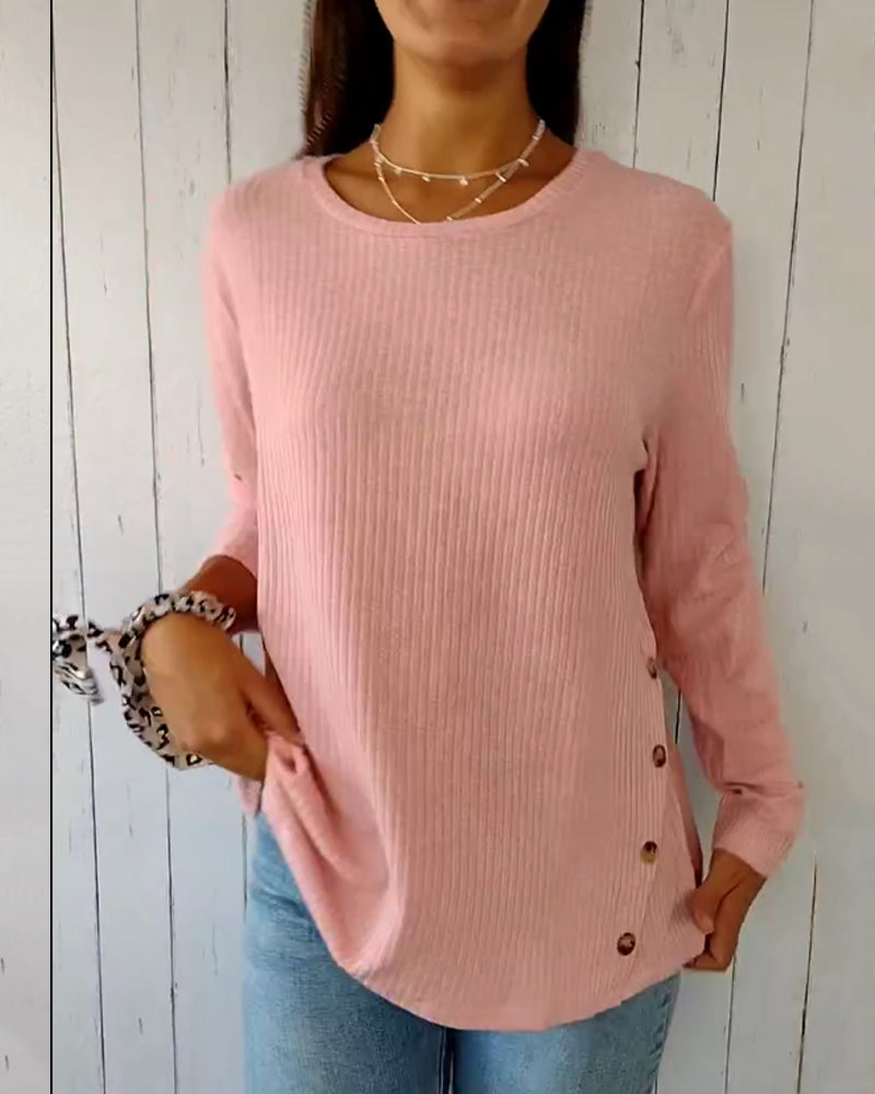 Viola | Long-sleeved shirt with a crew neck