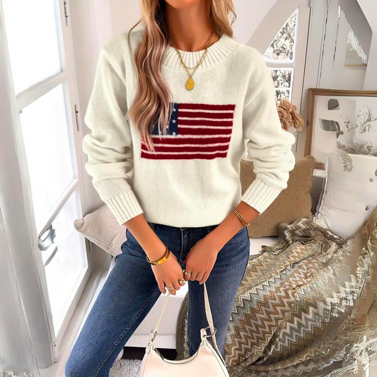Ann | Elegant Amorica knitted sweater for women