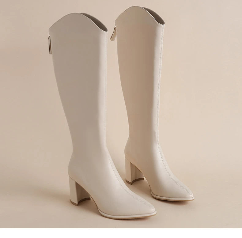 Liliana | Elegant women's boots with zipper and high heel