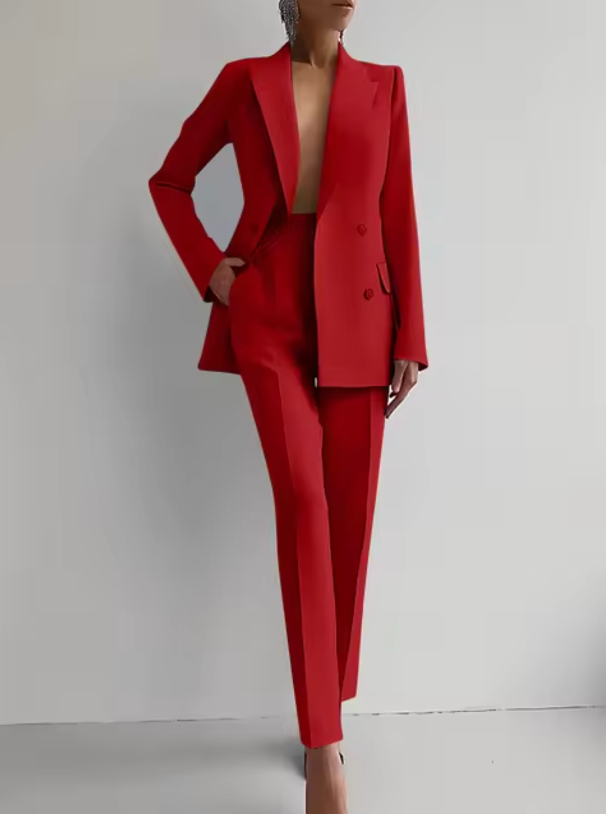 Rita | Blazer and pleated trousers set