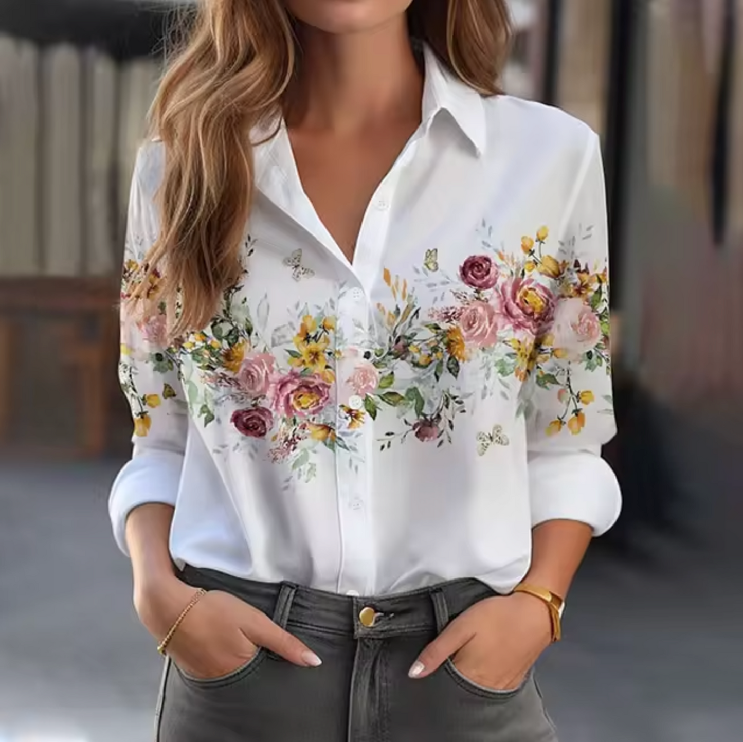 Silvia® | Freesia – Chemisier à Imprimé Floral