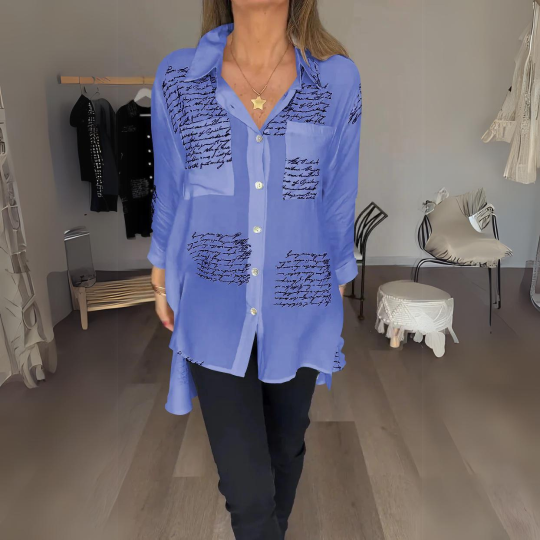Carmela® | Women's letter print shirt