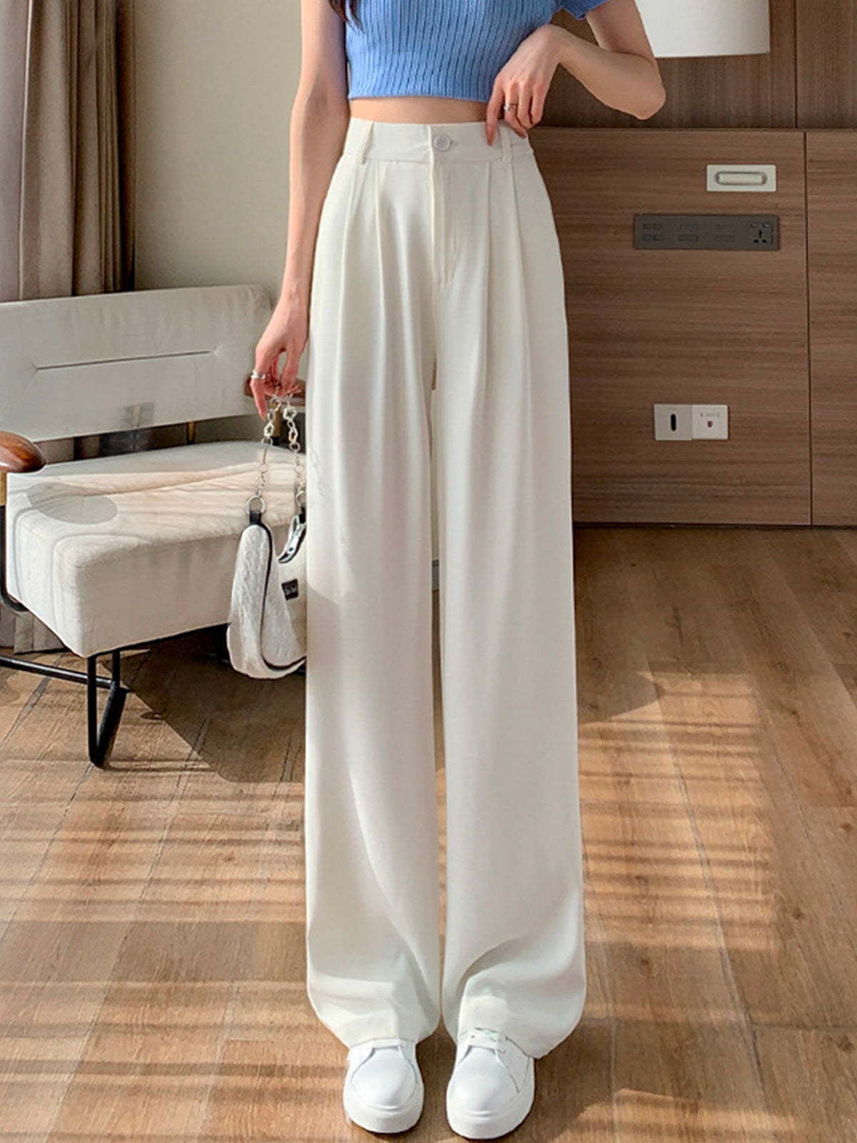 Yessica® | Wide Leg Linen Trousers