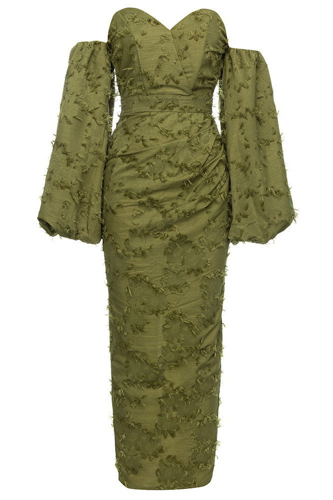 Lucía® | Knitted Maxi Dress With Low Back