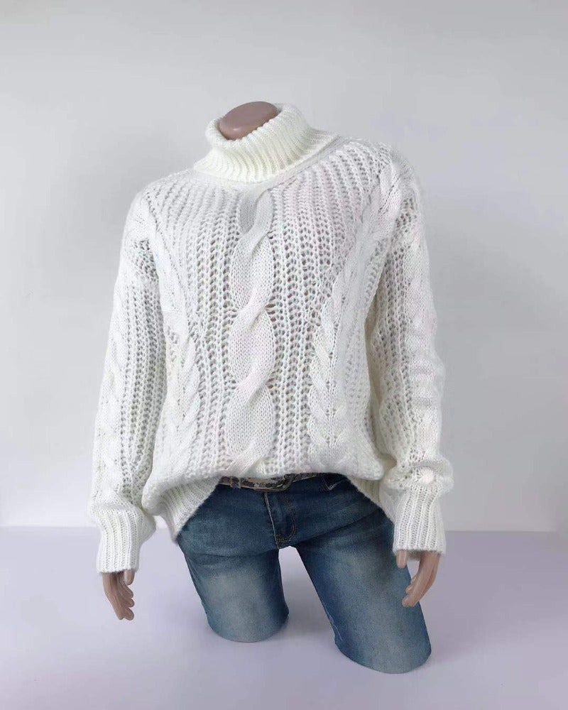 Rina | Turtleneck knitted sweater for women