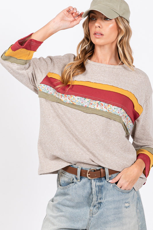 Edith | French terry color block t-shirt