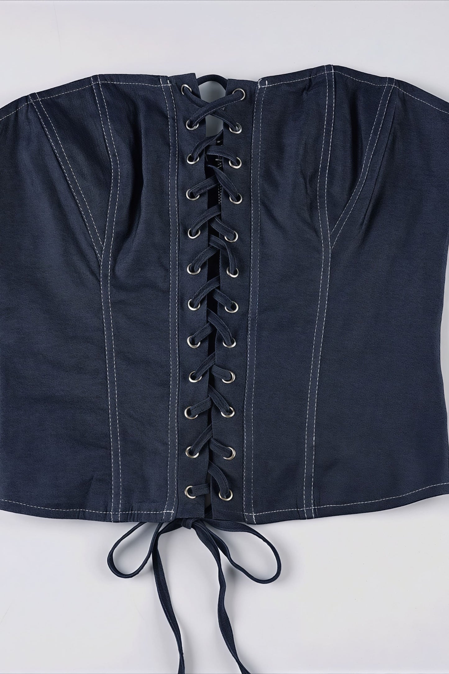 Solid Knit Tie Bandeau Low Waist Pleated Skirt Set