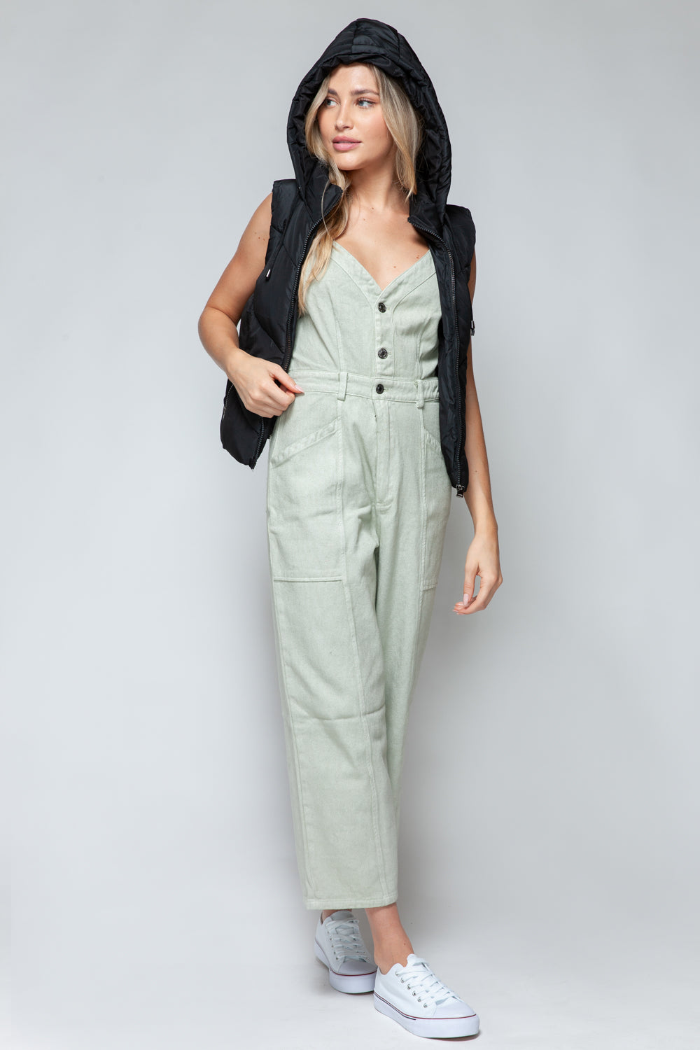 Esther | Snobish quilted hooded zip-up vest