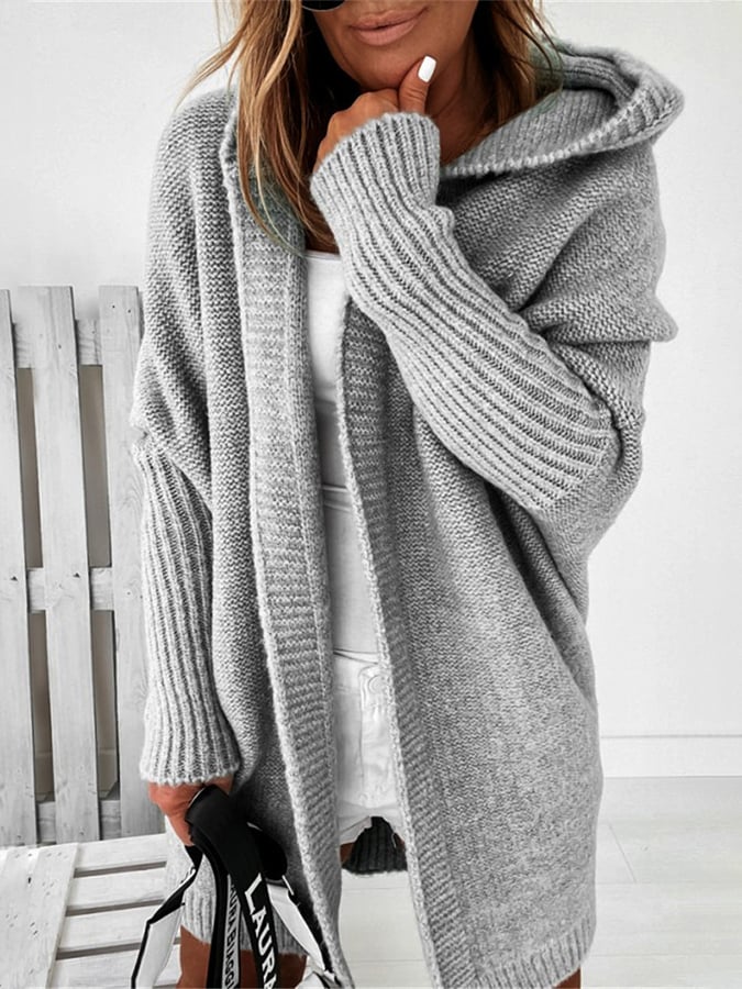 Ofelia® | Mid-length hooded coat with plain seams