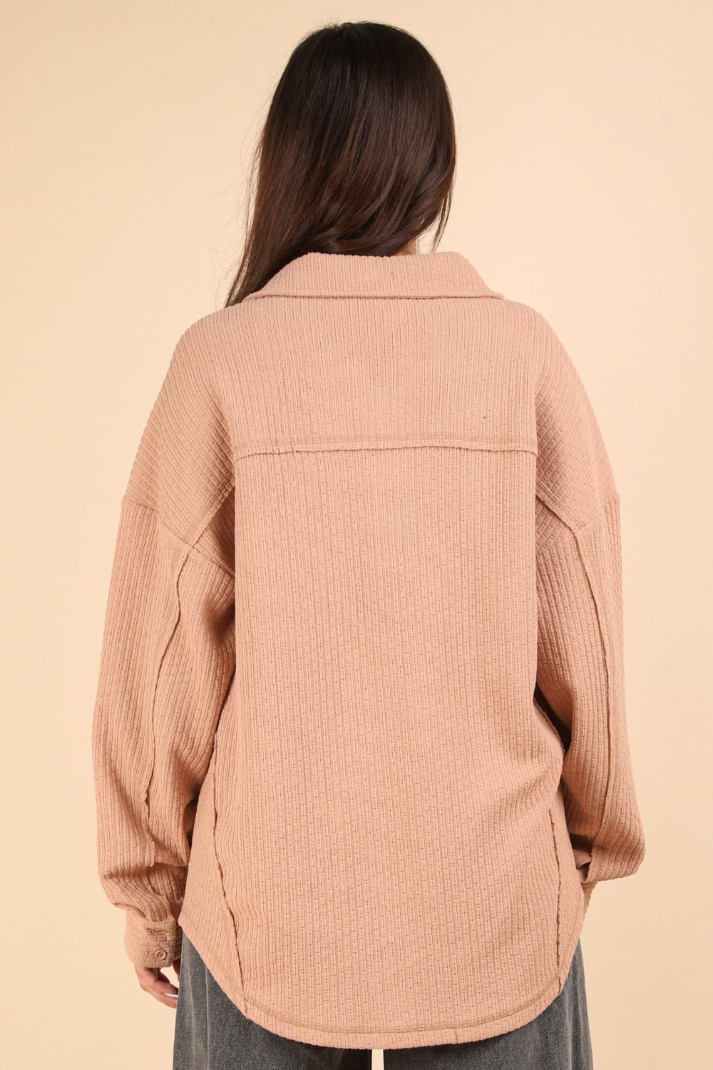 Emma | Button-down jacket in a structured knit
