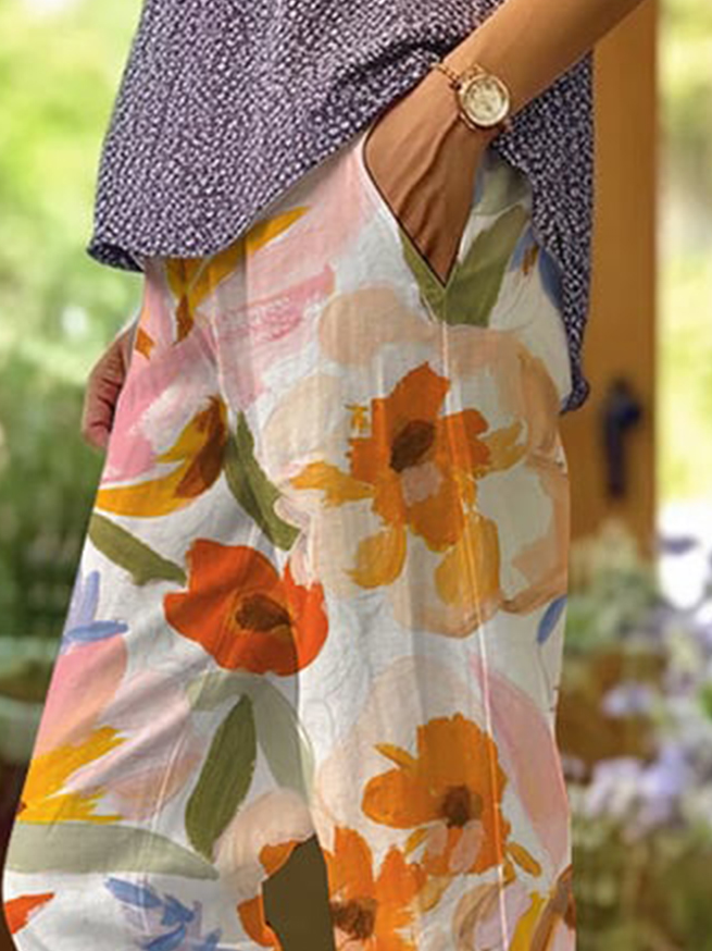 Iris® | Floral patterned pants for women