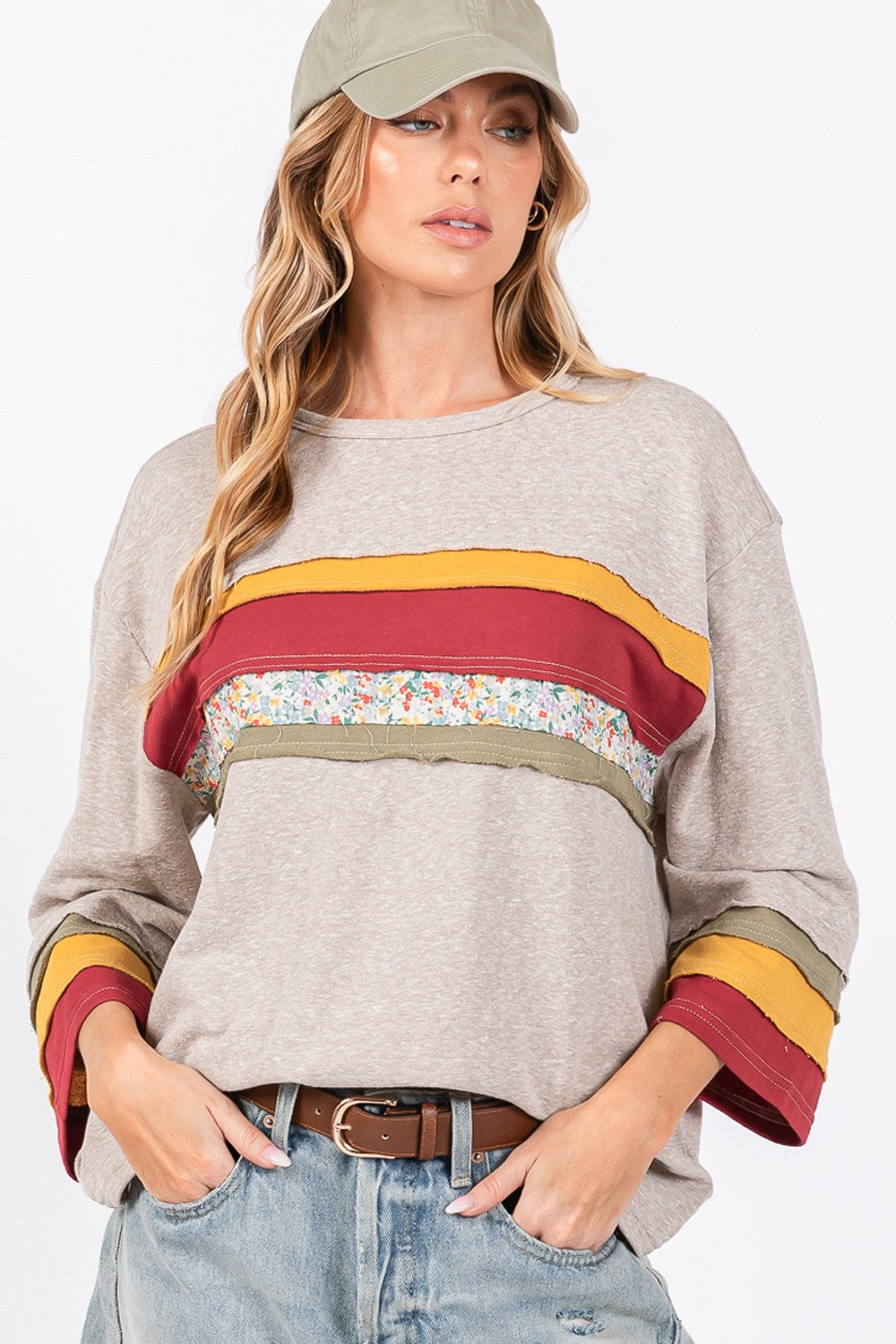 Edith | French terry color block t-shirt